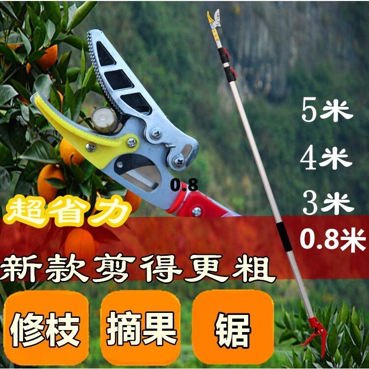 【專為果農朋友打造】可伸縮高枝摘果器 最長可達5m 再也不用爬樹摘果修枝了