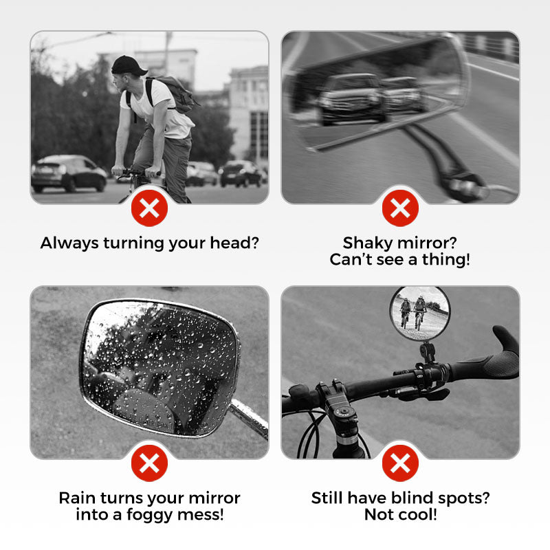 360° Rotatable Adjustable Bicycle Rearview Mirror