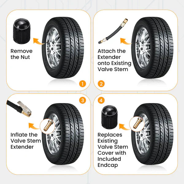 🔥Universal Flexible Tire Valve Extension