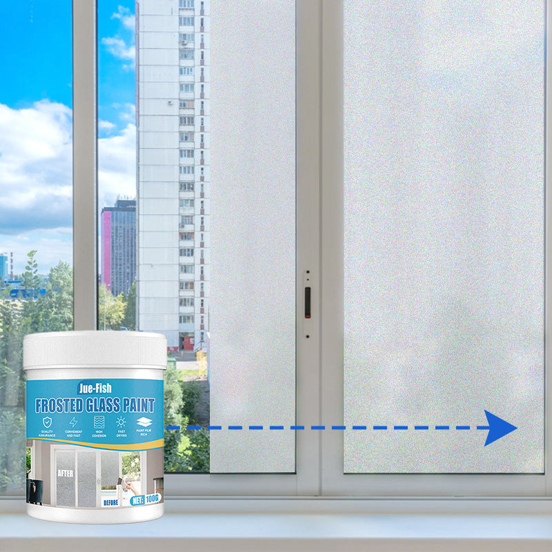 🔥Hot Sale 49% 0FF🔥Waterproof Frosted Glass Paint for Door & Window with Brush