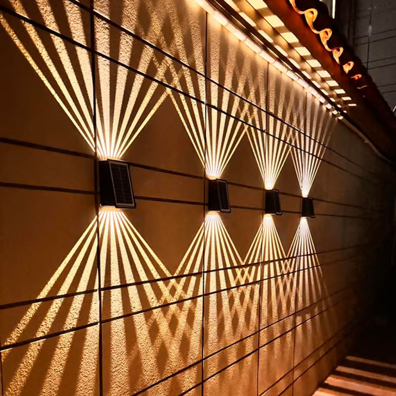 🎉Hot Sale 49% OFF🎉Outdoor Waterproof 4 LED Solar Wall Decorative Spotlight