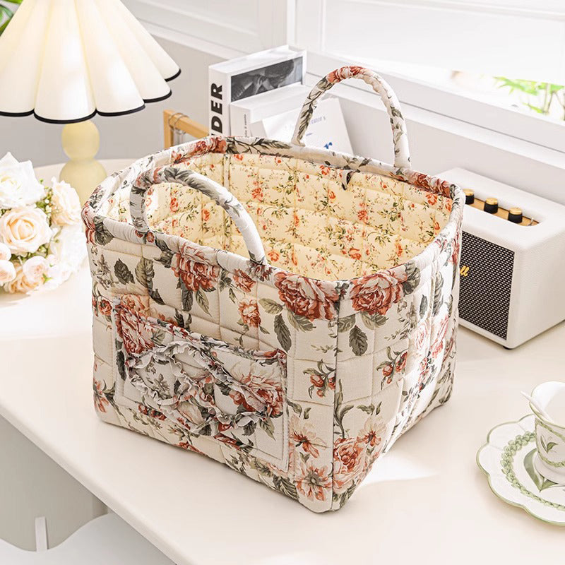 🎁 Hot Sale 49% OFF 🔥Portable Floral Fabric Storage Basket