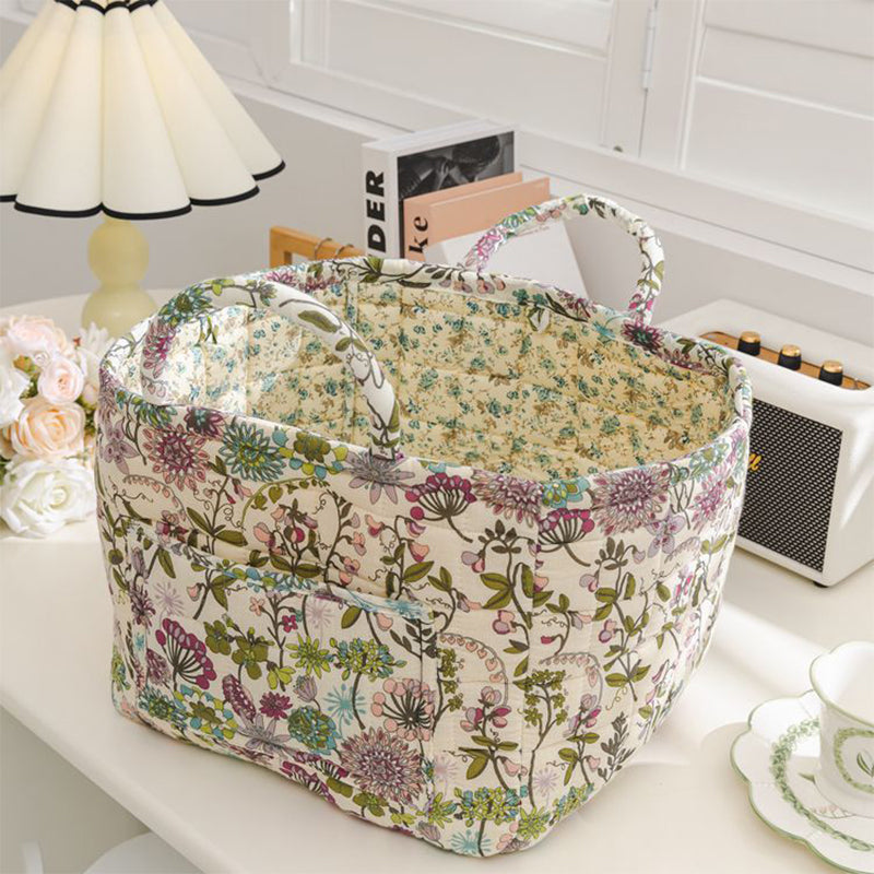 🎁 Hot Sale 49% OFF 🔥Portable Floral Fabric Storage Basket