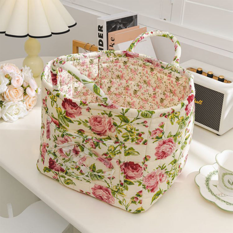 🎁 Hot Sale 49% OFF 🔥Portable Floral Fabric Storage Basket