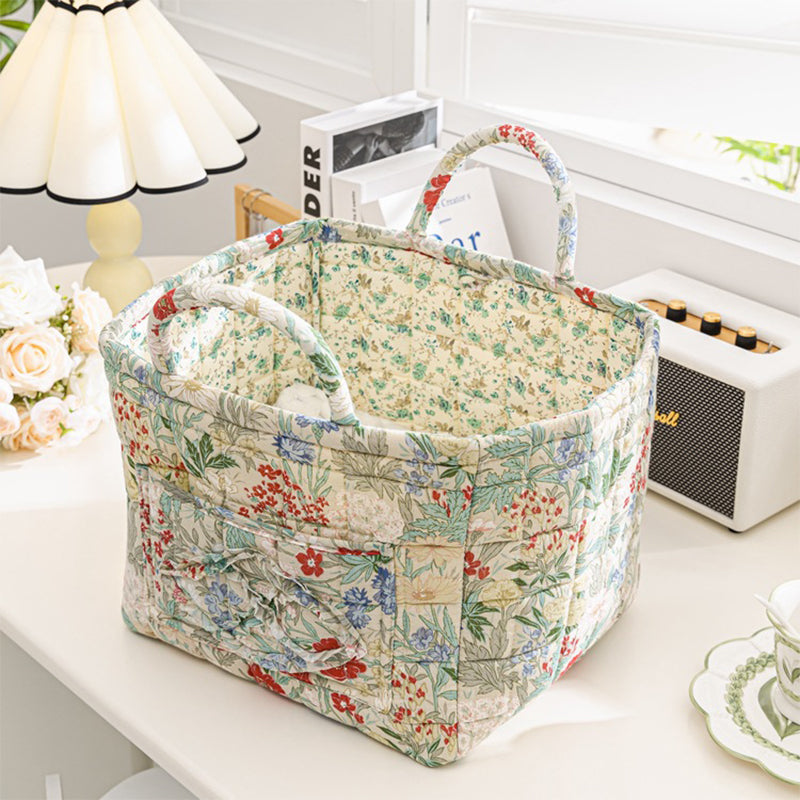 🎁 Hot Sale 49% OFF 🔥Portable Floral Fabric Storage Basket