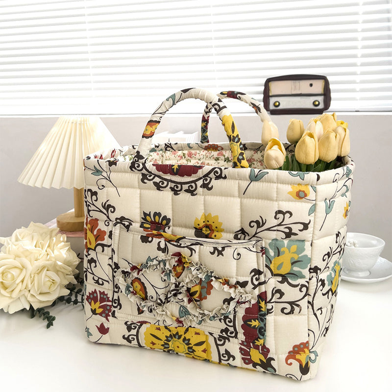 🎁 Hot Sale 49% OFF 🔥Portable Floral Fabric Storage Basket